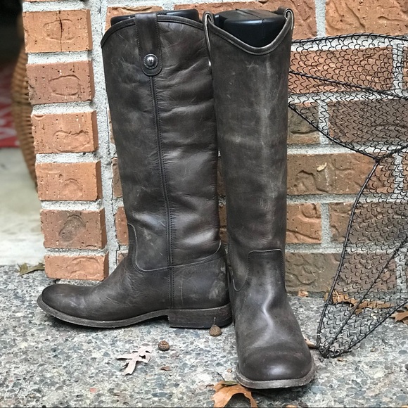 Frye Shoes - FRYE DISTRESSED BUTTON BOOTS MELISSA PULL ON 7.5